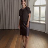 Karlia cashmere neuletakki, dark chocolate