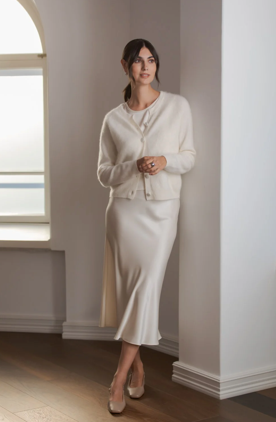 Karla cashmere neuletakki, cream