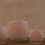 Nilla lasilyhty, light pink Ø10cm