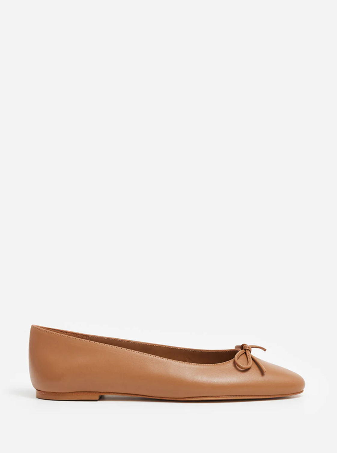 Flattered - Bodil ballerinat nahkaa, cognac