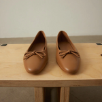 Flattered - Bodil ballerinat nahkaa, cognac