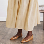 Flattered - Bodil ballerinat nahkaa, cognac