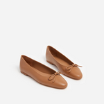 Flattered - Bodil ballerinat nahkaa, cognac