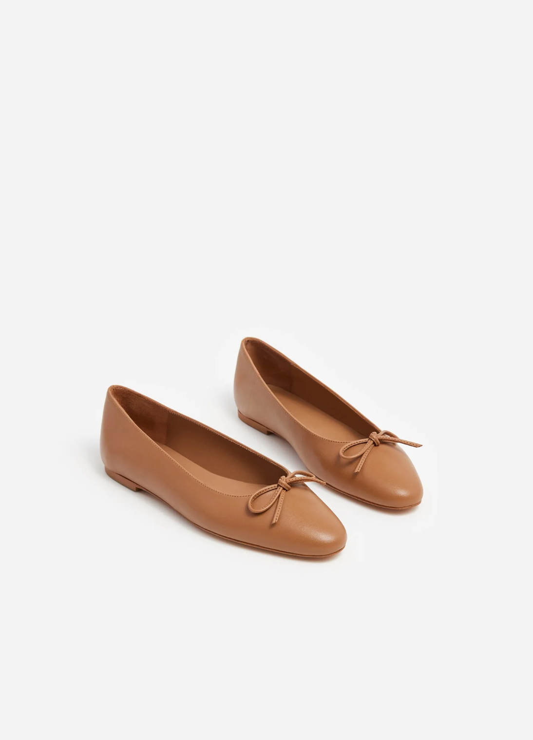 Flattered - Bodil ballerinat nahkaa, cognac