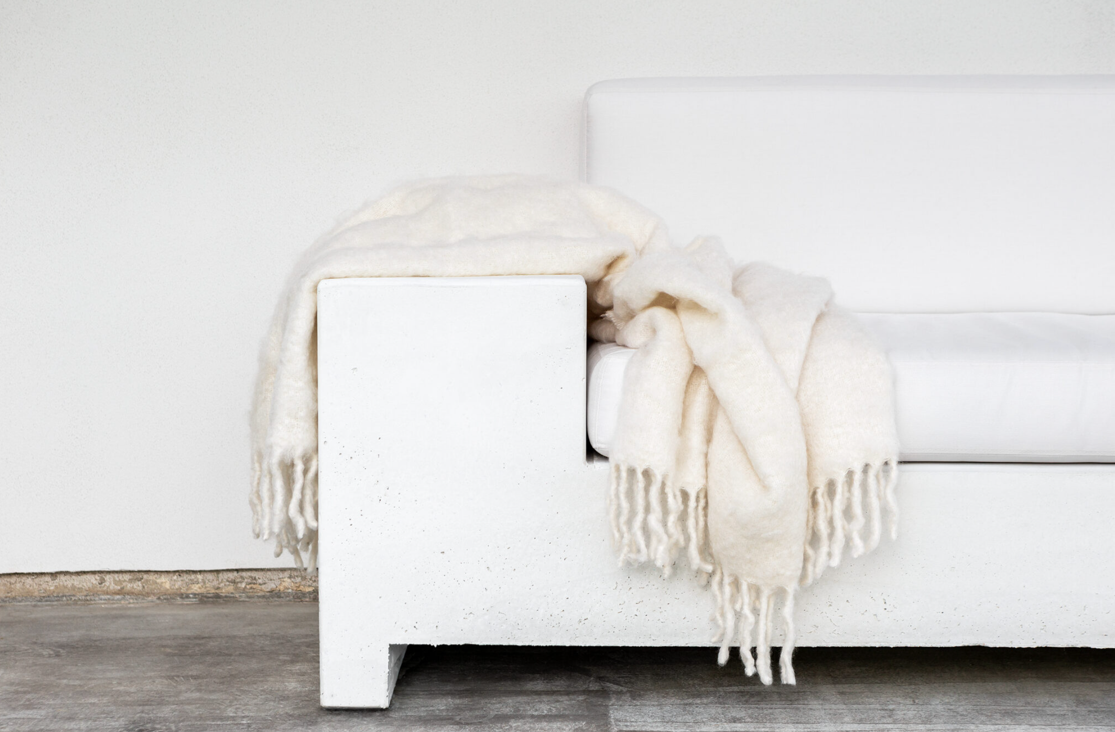 Luxury Kid Mohair torkkupeitto, white