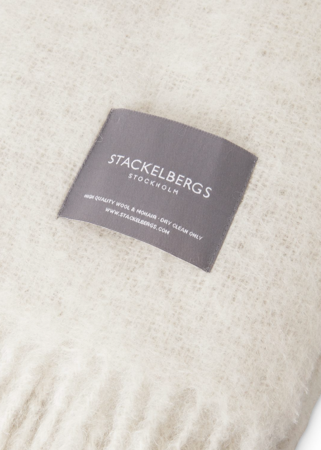 Mohair torkkupeitto, Reflection White