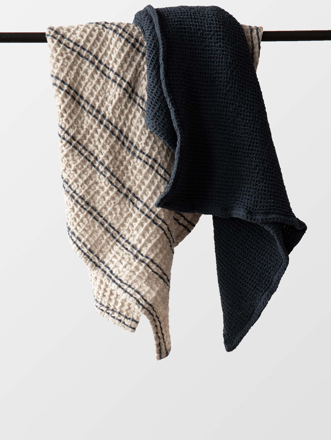 Nella vohvelipyyhe 50x70, blue stripe