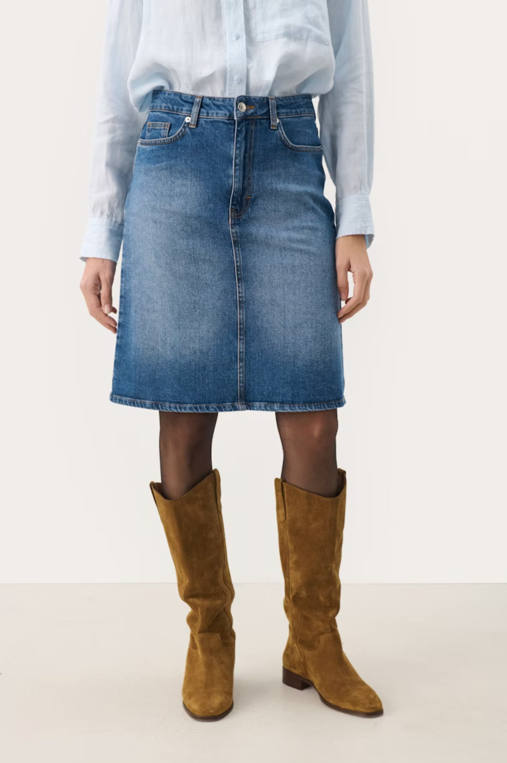 Leja farkkuhame, medium blue denim