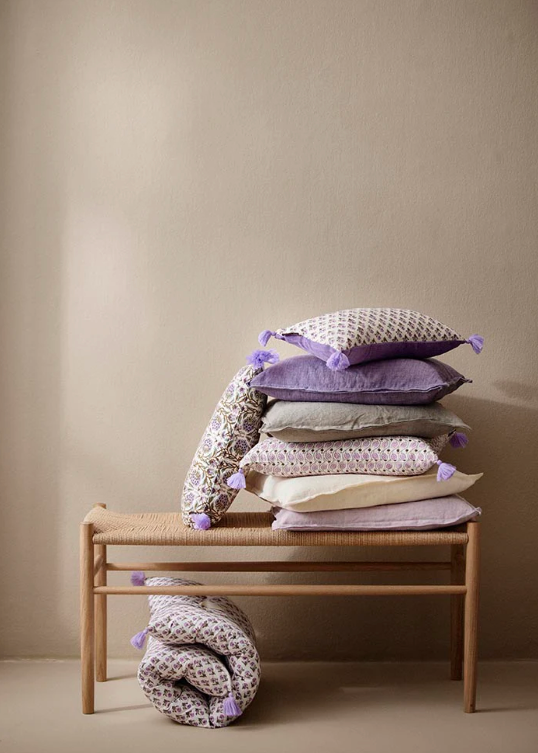 Linen Vanilla tyynynpäällinen, 50x50cm