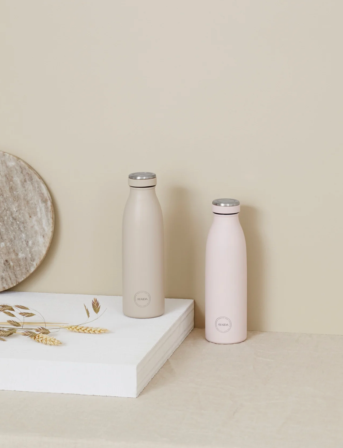 AYA&IDA juomapullo Cream Beige, 500 ml