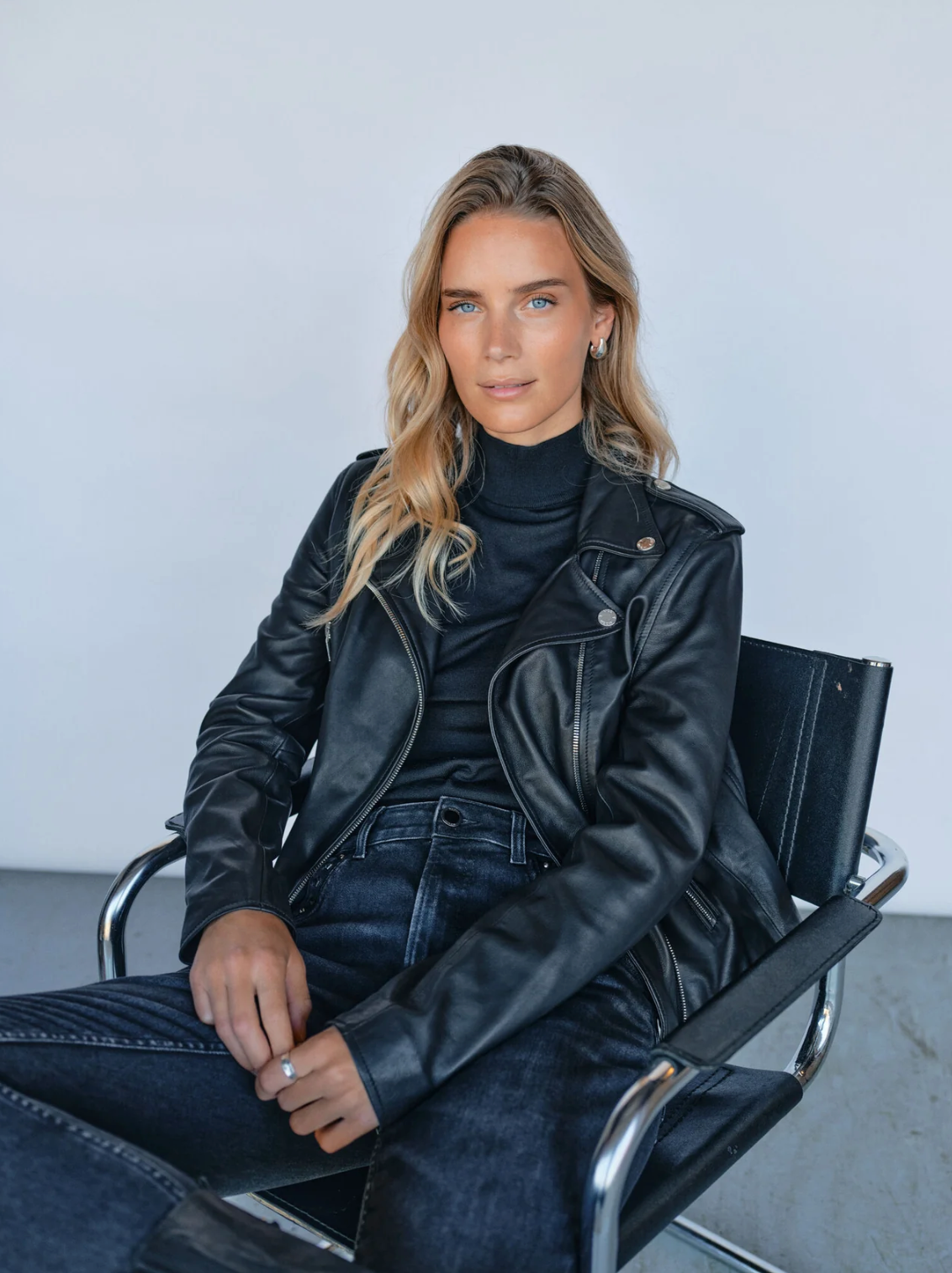 Mitchel Mol Leather Jacket, black
