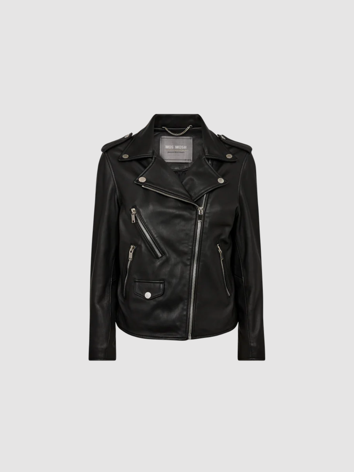 Mitchel Mol Leather Jacket, black
