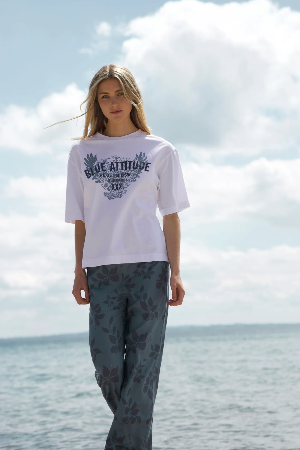 Diddi oversized t-paita, white