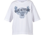 Diddi oversized t-paita, white