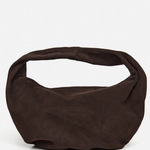 Flattered - Alva shoulder bag, suede chocolade
