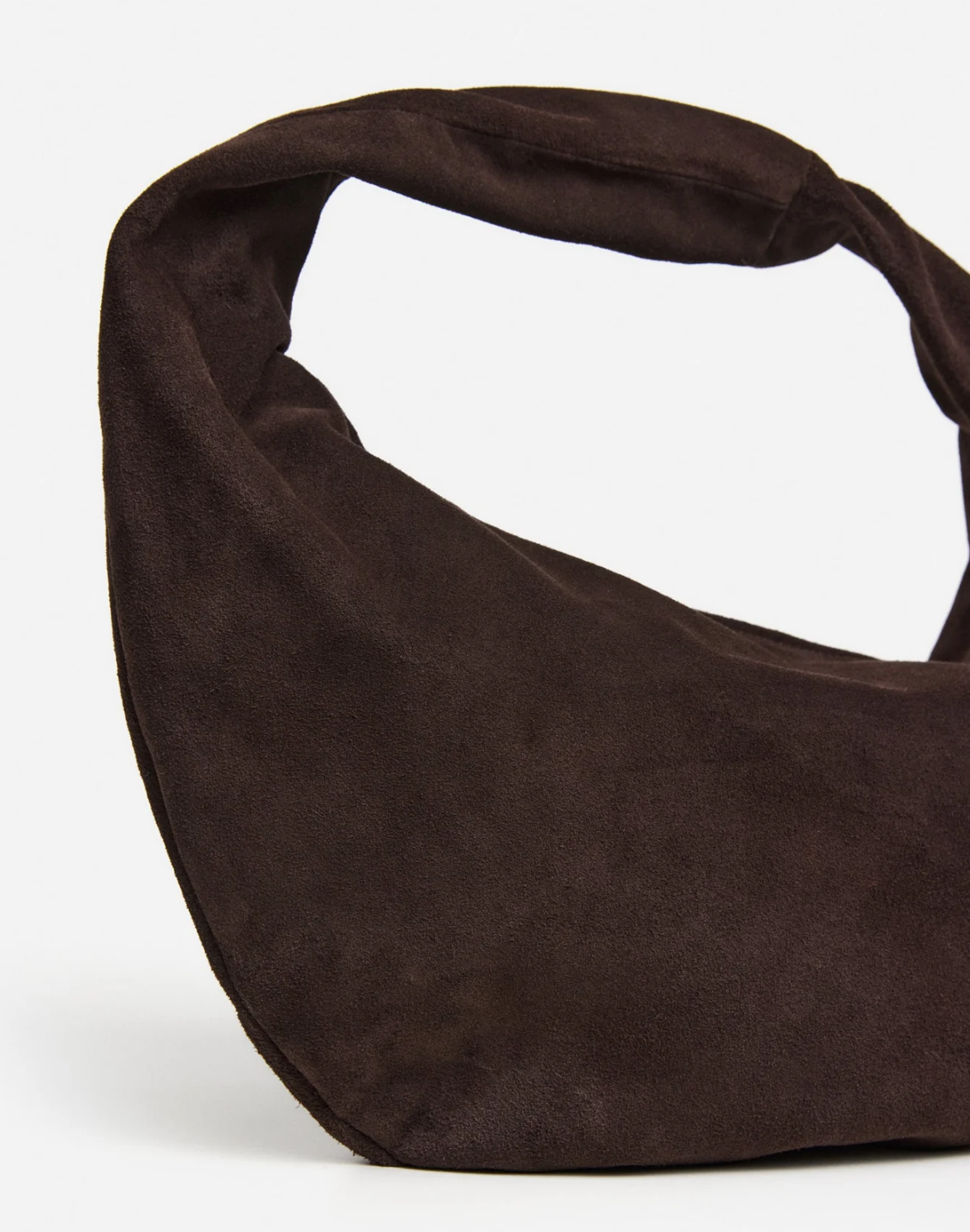 Flattered - Alva shoulder bag, suede chocolade