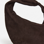 Flattered - Alva shoulder bag, suede chocolade