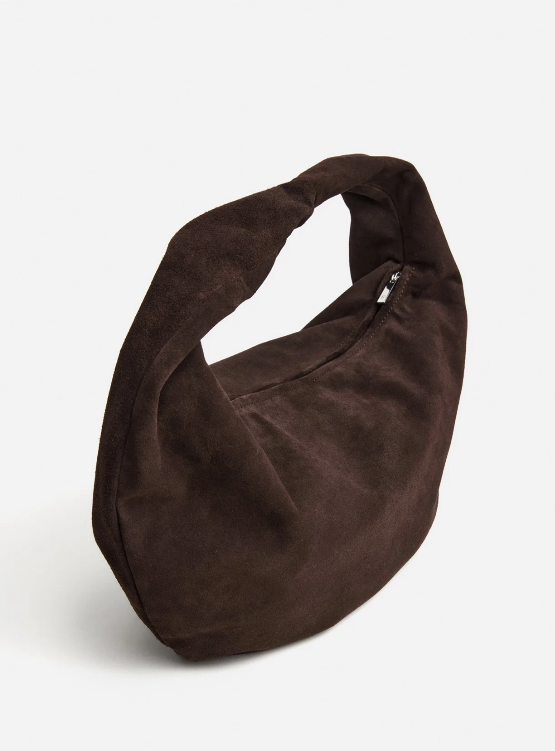 Flattered - Alva shoulder bag, suede chocolade