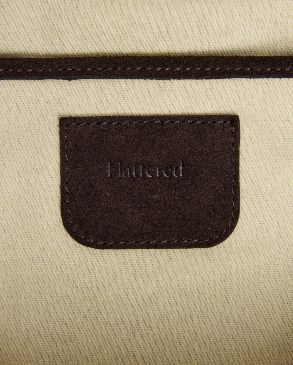 Flattered - Alva shoulder bag, suede chocolade