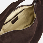 Flattered - Alva shoulder bag, suede chocolade