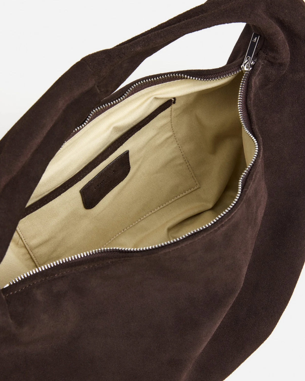 Flattered - Alva shoulder bag, suede chocolade