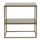 Metallinen sivupöytä 50x50, honeygold