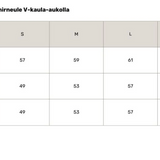 Pitkähihainen cashmereneule v-kaula-aukolla, Black
