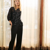 Vivan pusero, Black Sequins on mesh