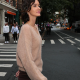 Milana alpakkaneule, Light Taupe