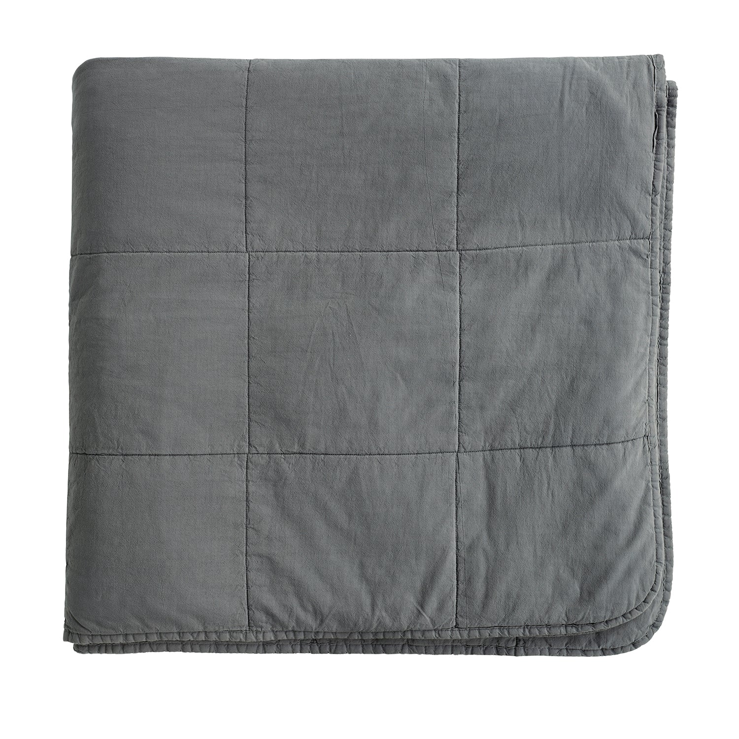 Tine K Home tikattu päiväpeitto, harmaa