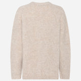 Syringabrushed Verna neuletakki, Beige