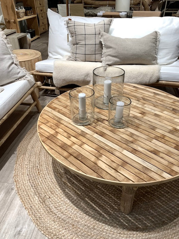 Tine K Home - bambuinen pyöreä sohvapöytä 100cm