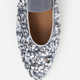 Bree Sequins ballerinat, Stone Grey