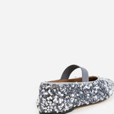 Bree Sequins ballerinat, Stone Grey