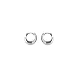 Mini Globe Huggies, Silver