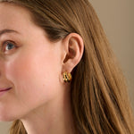 Pernille Corydon - Ocean Shine korvakorut, kulta