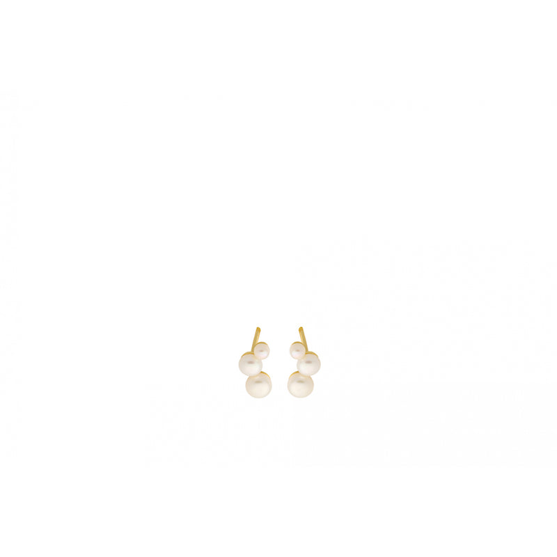 Pernille Corydon - Treasure nappikorvakorut, kulta