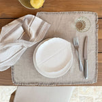 Pure Leaf kakkulautanen 18x22cm, white