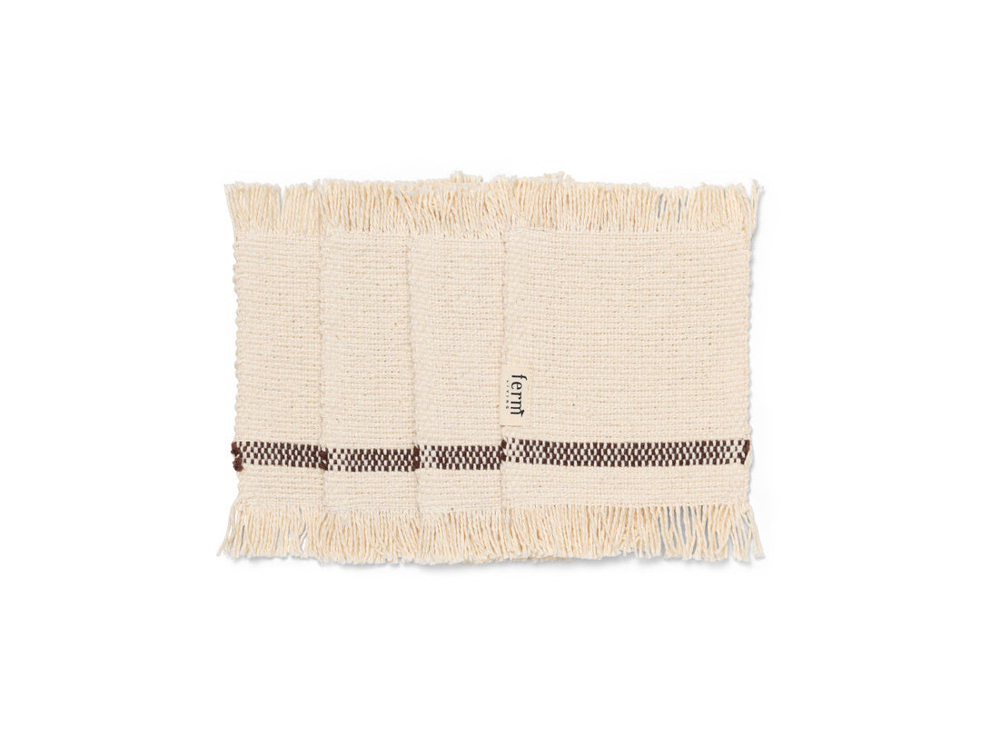 Ferm Living - Savor lasinalunen, 4 kpl, off-white/choco