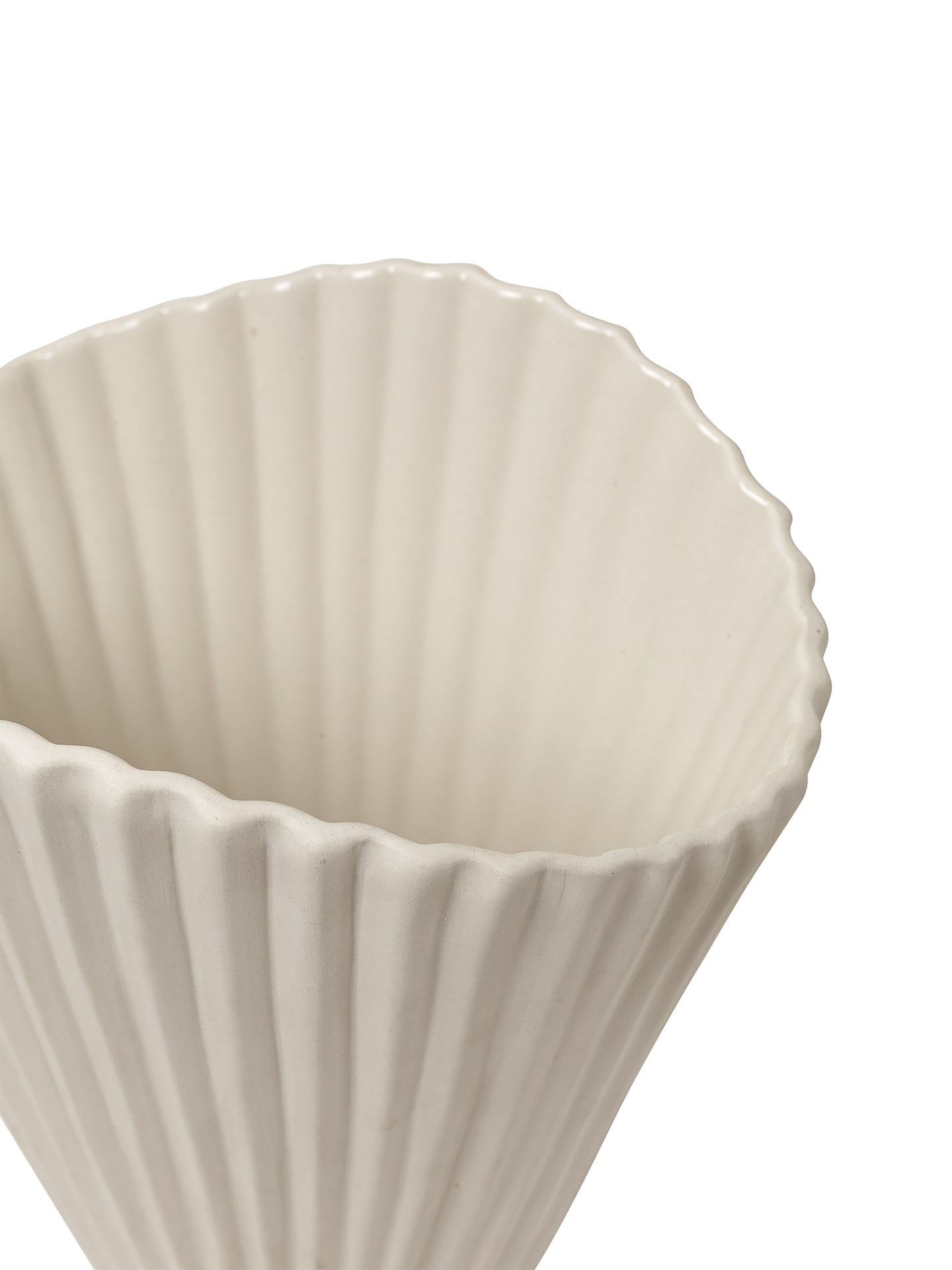Ferm Living - Fountain vaasi, off-white