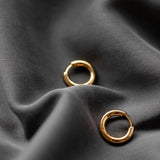 Korvakorut, rengas plain Gold