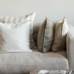 Tell Me More - Holte klassisen raidallinen pellavatyynynpäällinen