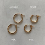 Joyem - Vienna hoops korvakorut S ja M, kulta