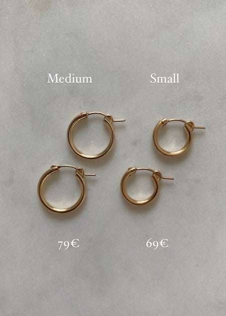 Joyem - Vienna hoops korvakorut S ja M, kulta