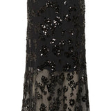 Vivika hame, Black Sequins on mesh