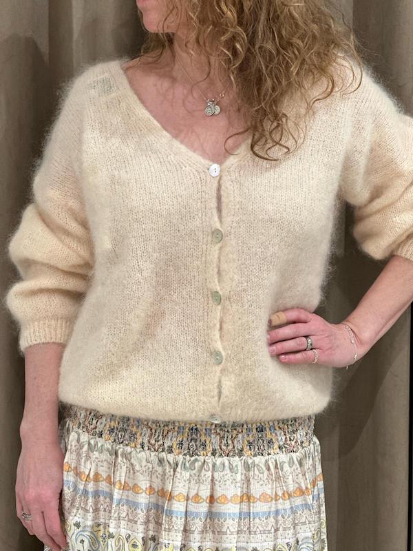 Americandreams - Cornelia mohairneuletakki, almond