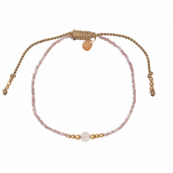 A Beautiful Story - Iris rannekoru Rose Quartz, gold