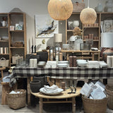 Johanna pöytäliina 150x300cm, Brown/Natural