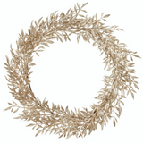 Bungalow kranssi glitter, Ø 50 cm