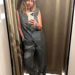 Samsoe&Samsoe - Saleni liivi, Saagneta housut, grey melange